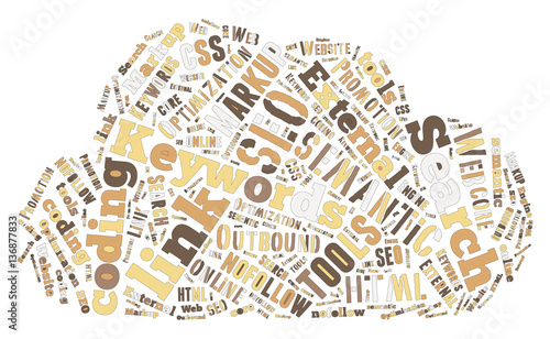 SEO Keywords Tag Cloud  - vector illustration
