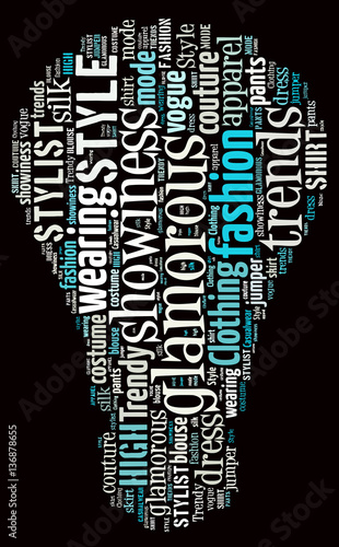 Fashion Keywords Tag Cloud    - vector illustration