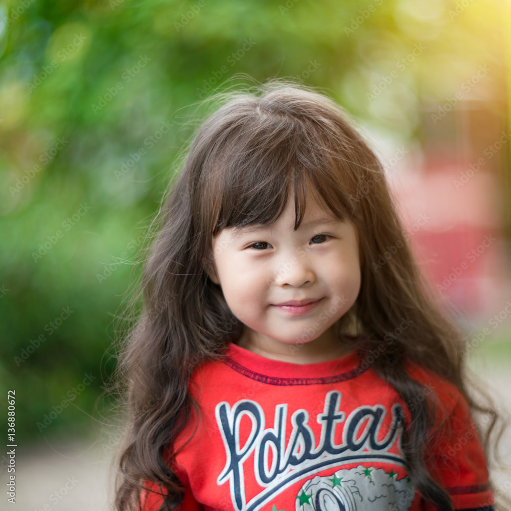 Happy asian little girl Happy asian little girl