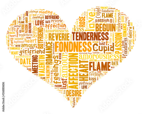 Love Tag Cloud    - vector illustration
