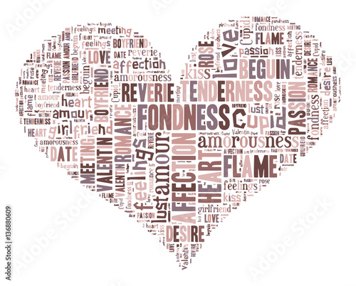 Love Tag Cloud    - vector illustration