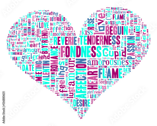 Love Tag Cloud    - vector illustration
