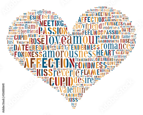 Love Tag Cloud    - vector illustration