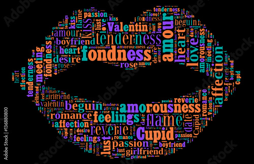 Love Tag Cloud    - vector illustration