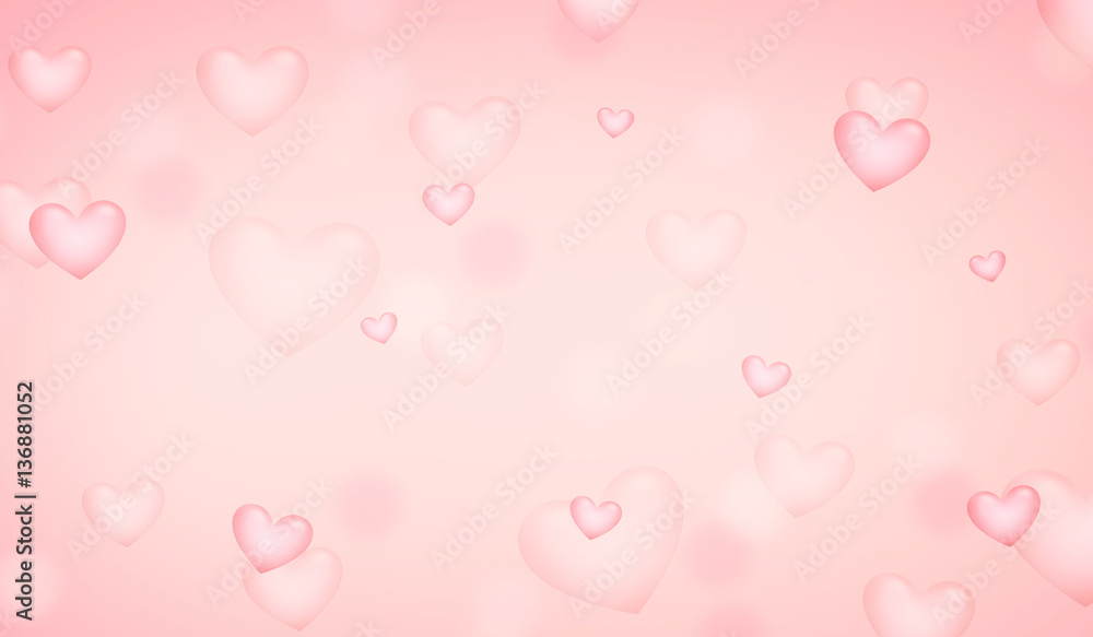 hearts female colored background