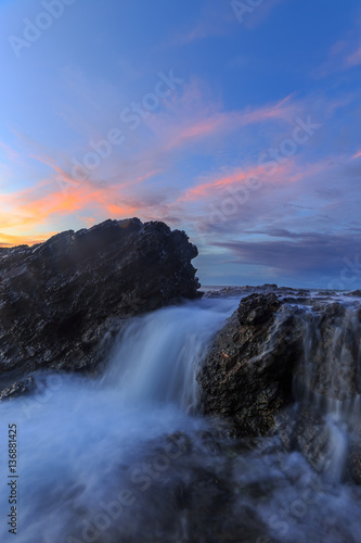 Ocean waterfall © Orion Media Group