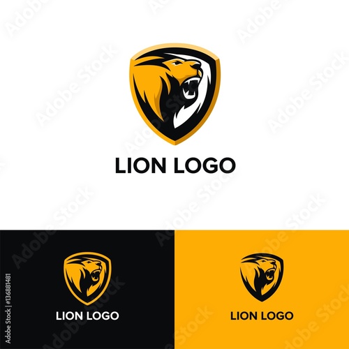 Fototapeta Naklejka Na Ścianę i Meble -  Lion logo vector