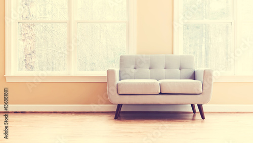 Large luxury interior home with loveseat