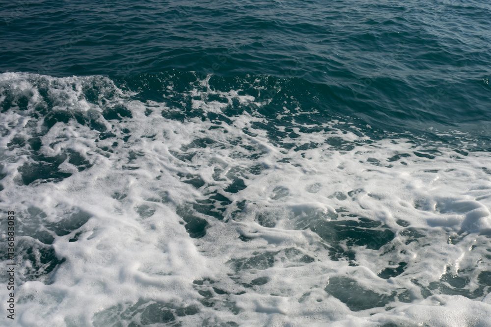 blue sea stormy waves with white foam blue sea stormy waves with white foam