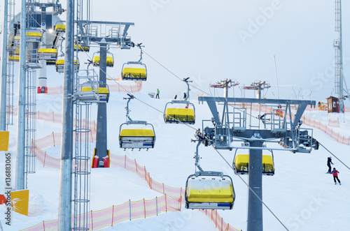 Lift at a ski resort.