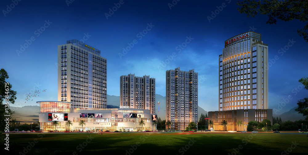 Naklejka premium 建物