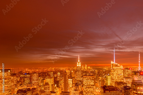 New York - DECEMBER 20, 2013: View of Lower Manhattan on Decembe