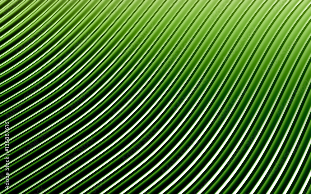 Naklejka premium Zielony abstrakcjonistyczny wizerunek linii tło. Renderowania 3d
