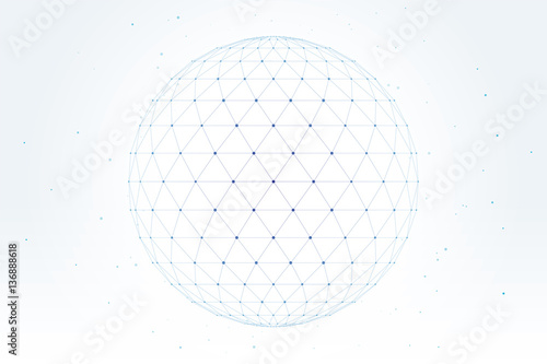 ポリゴン　デザイン　球体