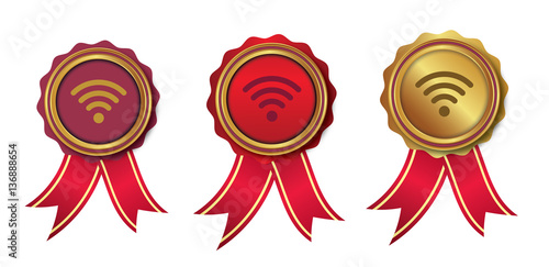 Wi-Fi - Wlan - Abzeichen - Auszeichnungen - Medaillen