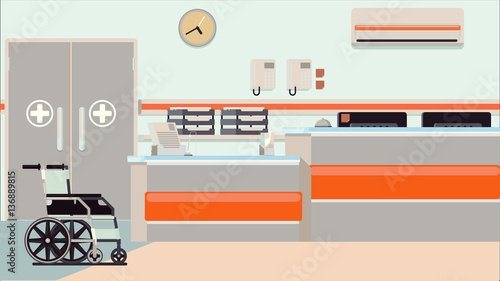 Hospital Reception Illustration