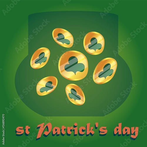 Fototapeta Naklejka Na Ścianę i Meble -  St. Patrick's Day vector design elements set