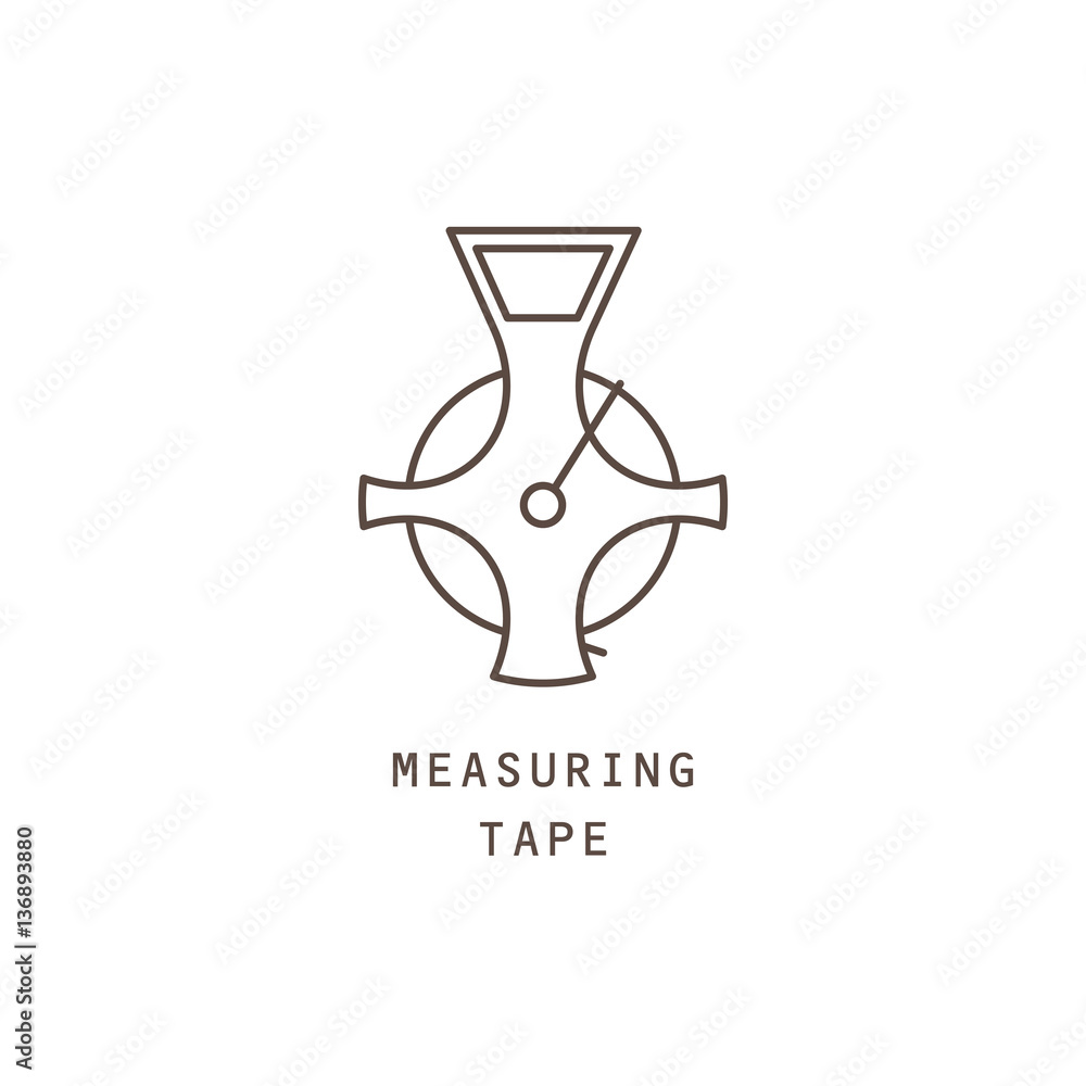 Icon measuring tape vector illustration Icon measuring tape vector illustration