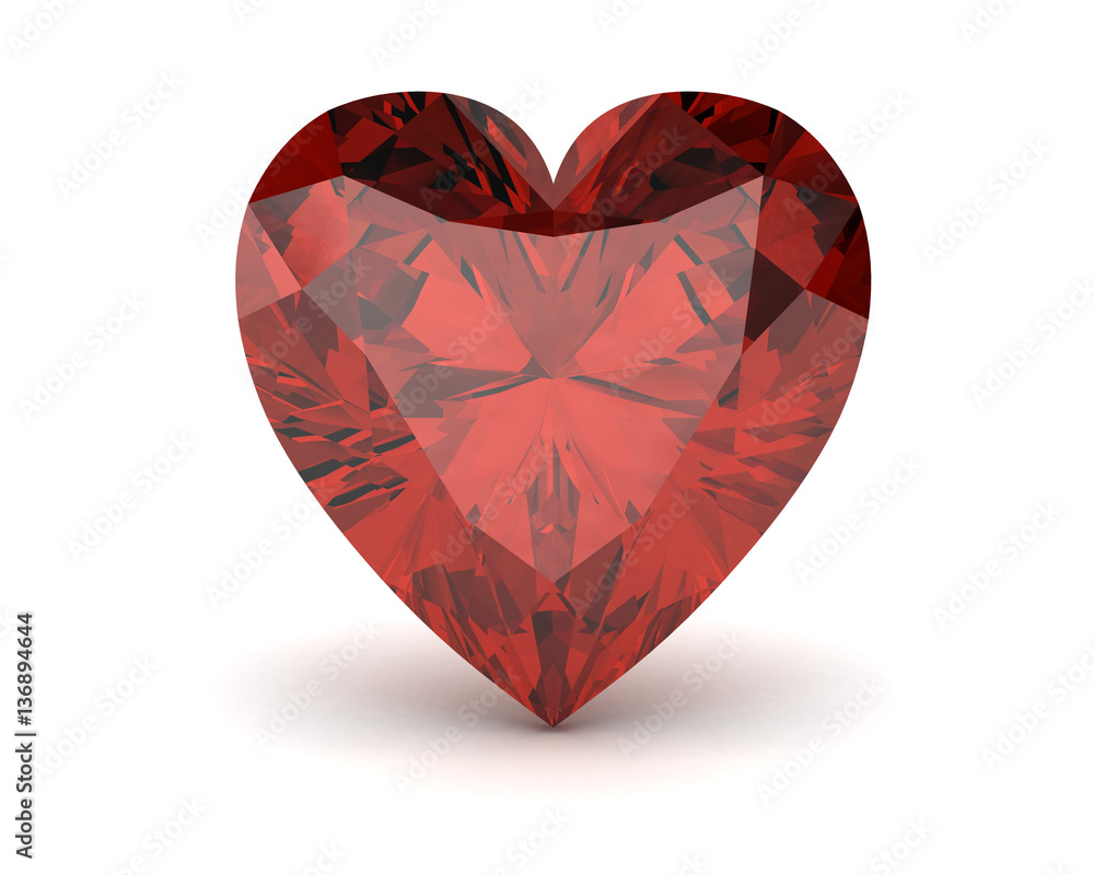 Ruby or Rodolite gemstone (high resolution 3D image) Ruby or Rodolite gemstone (high resolution 3D image)