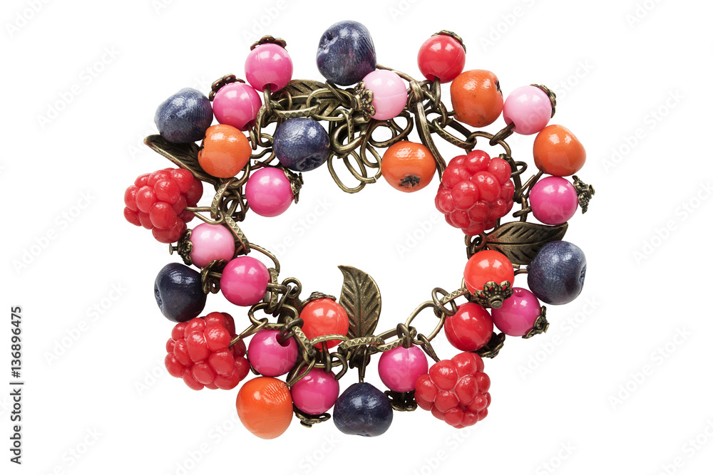 Colorful bracelet isolated Colorful bracelet isolated
