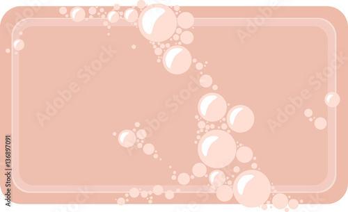 Soap with foam