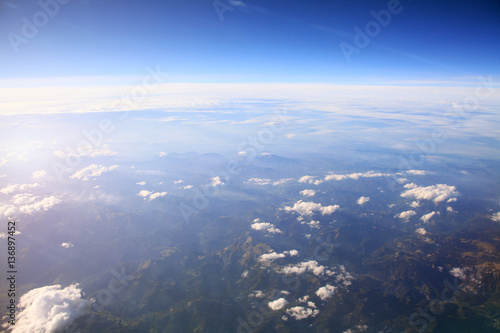 mountains, aerial view