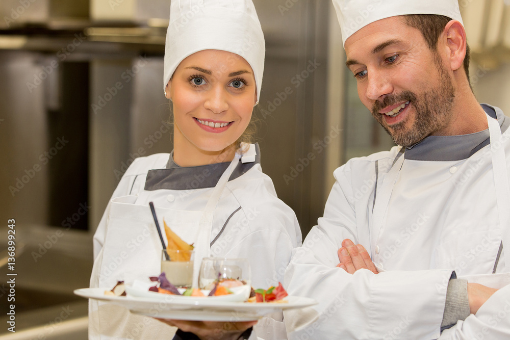 chef preparing snack