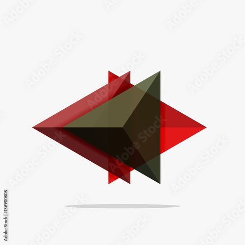 Free Download Blank triangle layout business template - GFXLoad