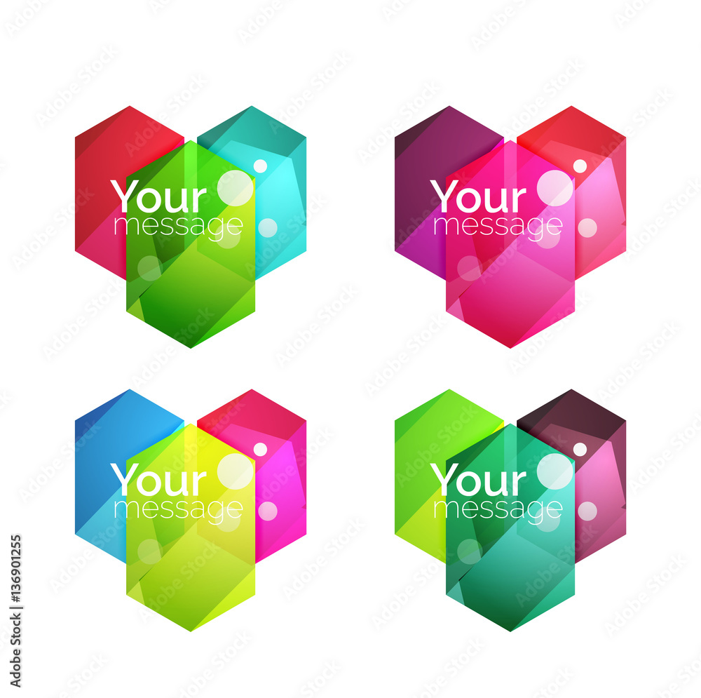Vector shiny blank web option boxes Vector shiny blank web option boxes