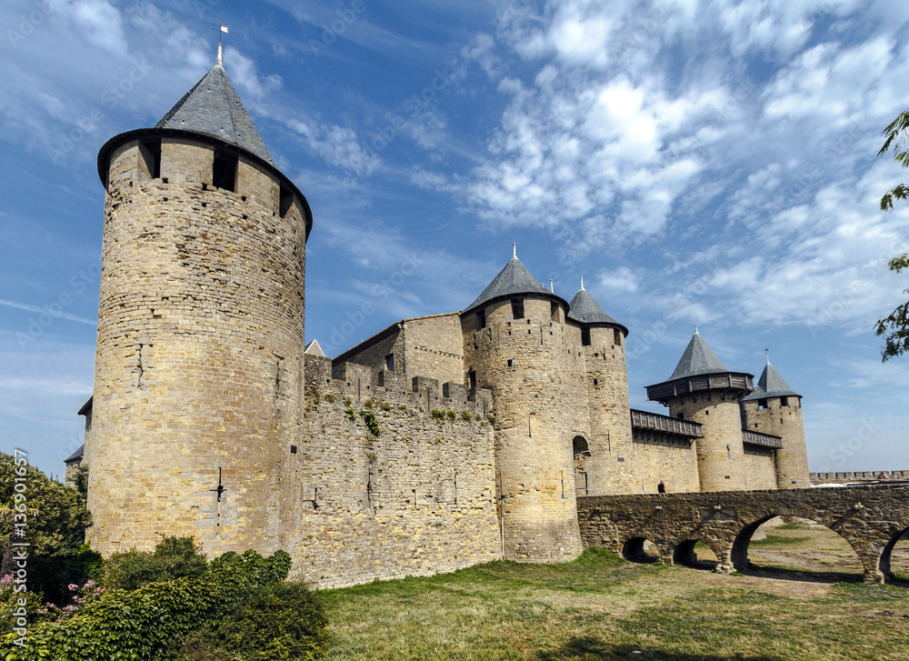 Carcassonne, France, UNESCO. Castle