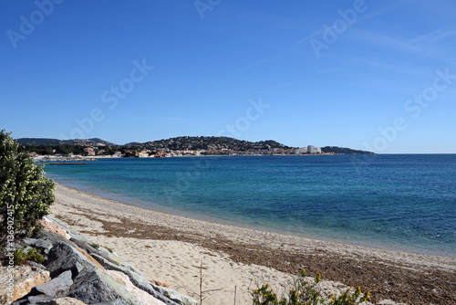 Konstfotografi Sandstrand in der Bucht von Sainte-Maxime Cote d´Azur
