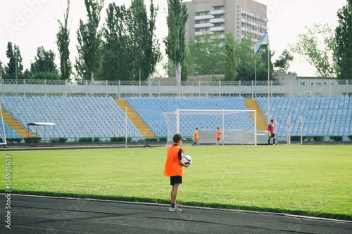 Football match in sunny summer day © Africa Studio