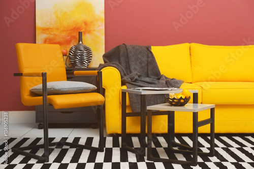 Modern living room interior...