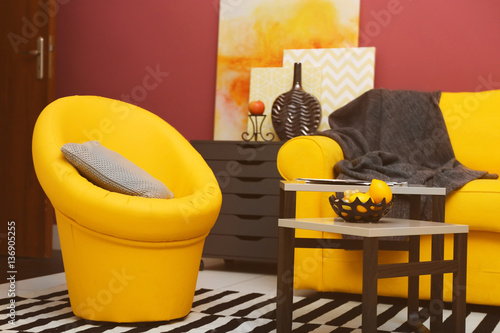Modern living room interior...