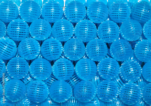 Blue bio balls