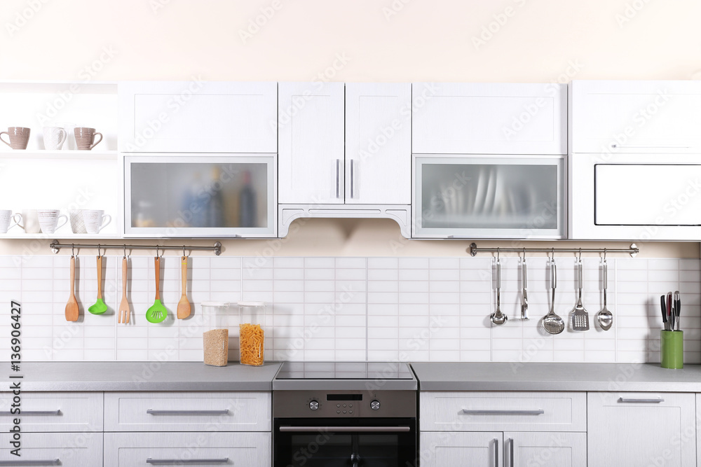 Fototapeta premium Set of utensils on kitchen