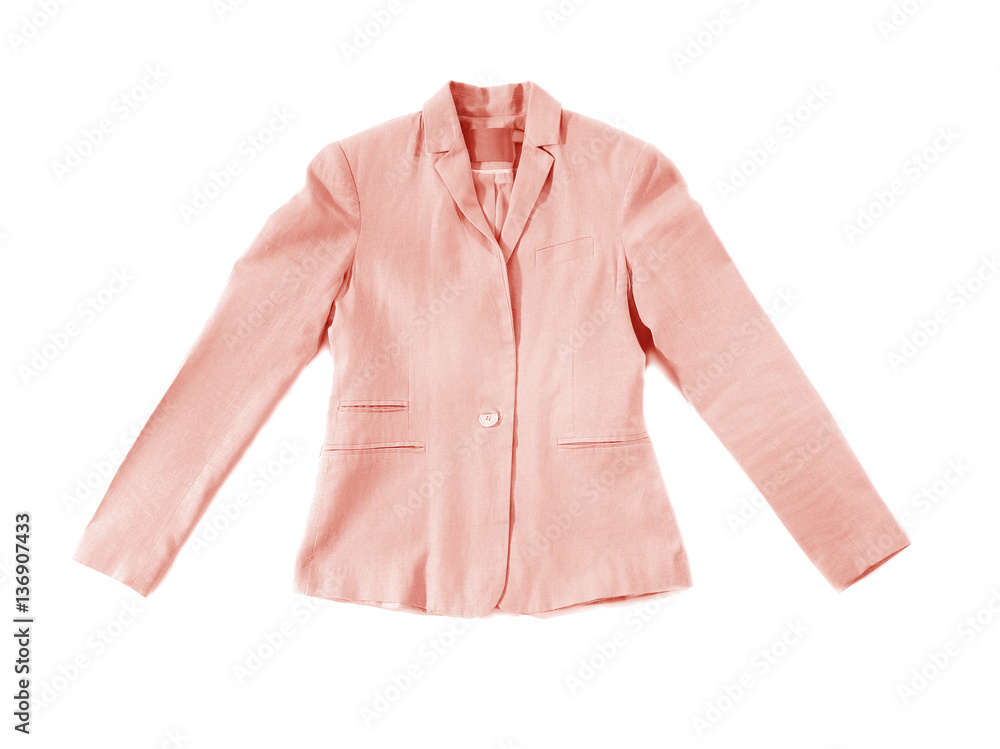 Pink jacket isolated on white Pink jacket isolated on white