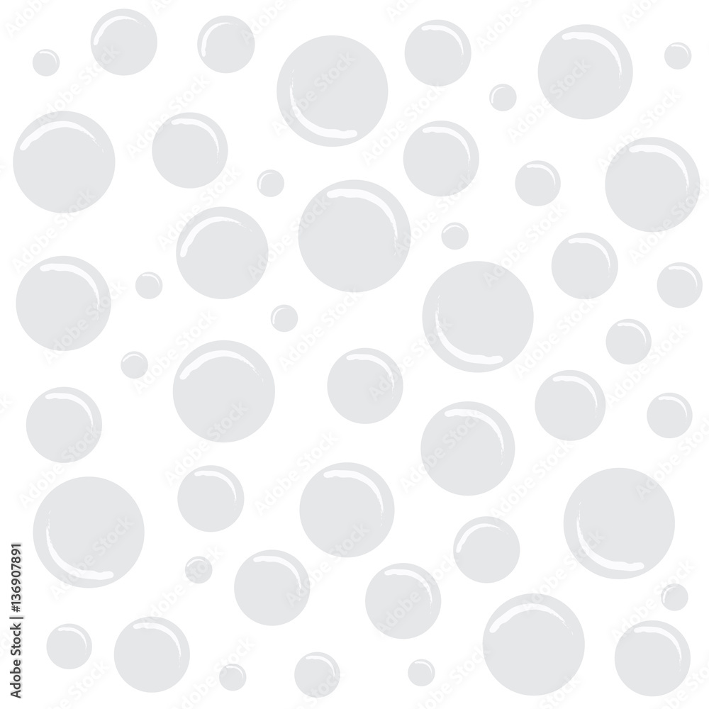 white background with bubbles