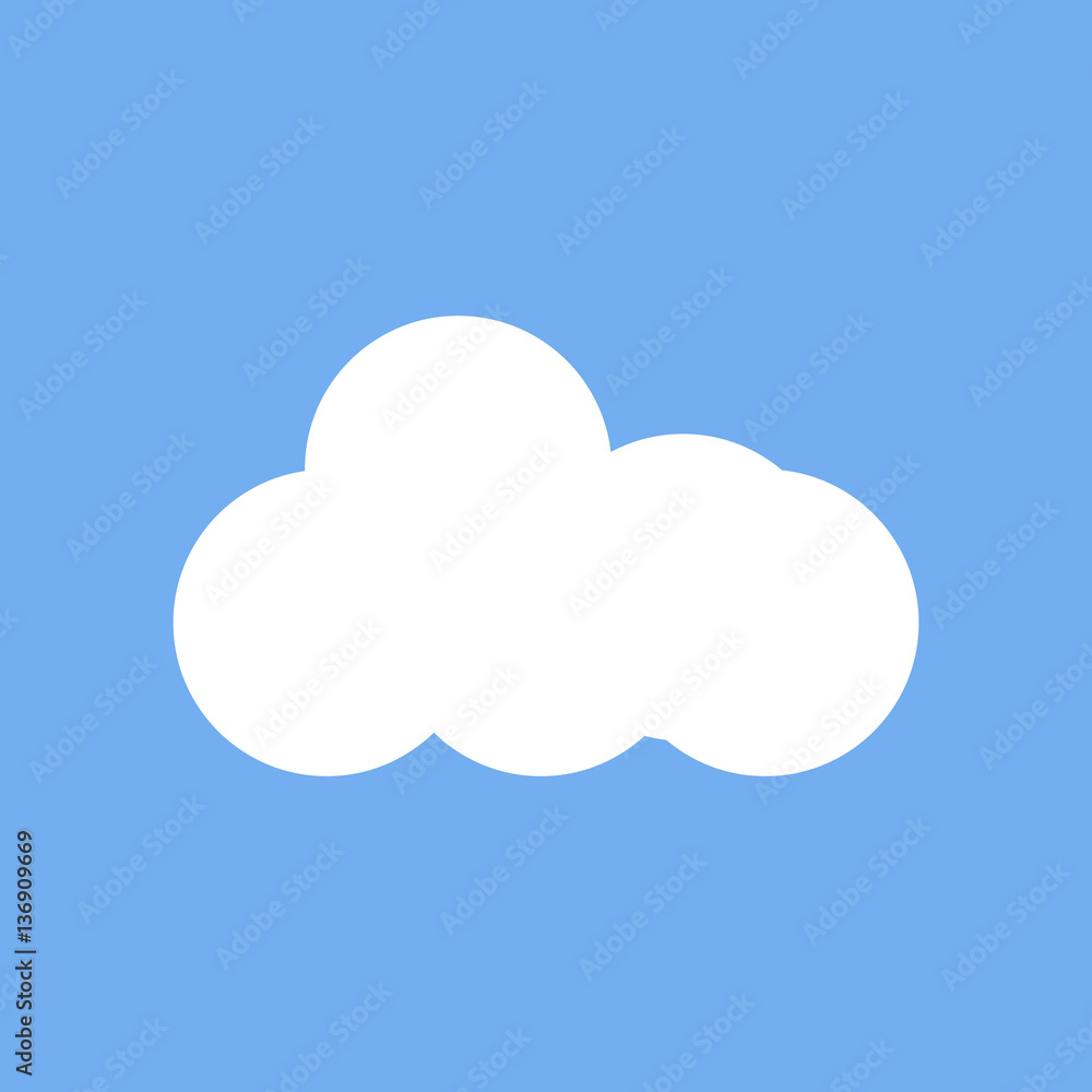 Cloud flat icon Cloud flat icon