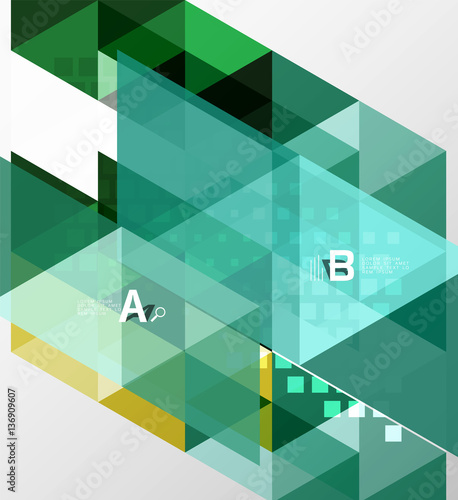 Vector triangle banner
