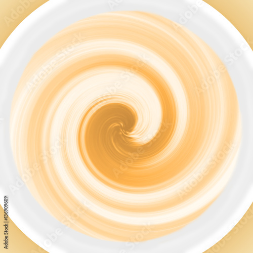 Photos image of stirring cafe latte, milk