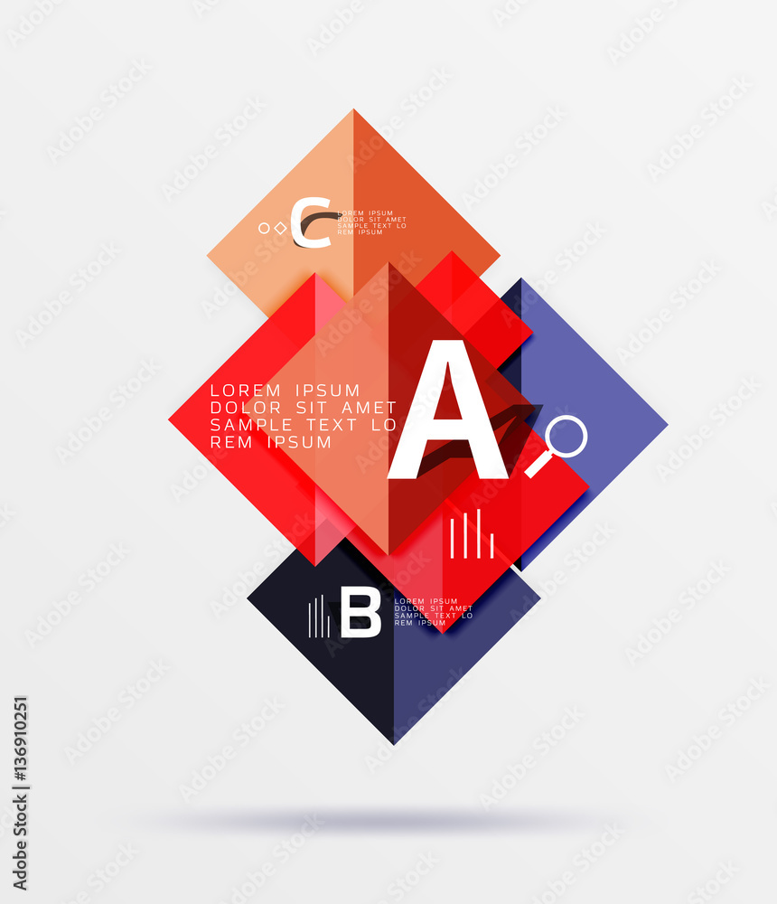 Square geometric abstract background Square geometric abstract background
