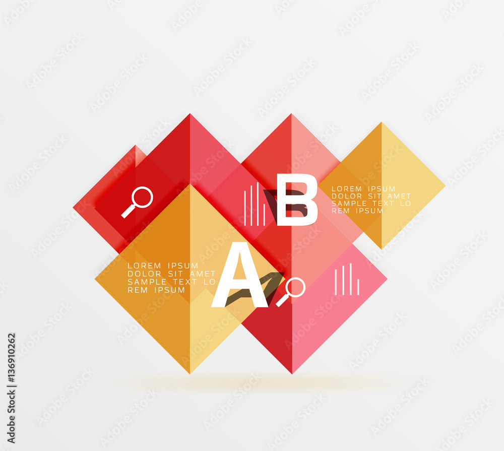 Square geometric abstract background Square geometric abstract background