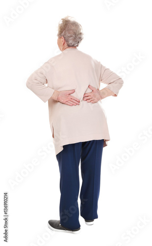Elderly woman suffering fro...