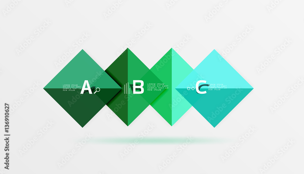 Geometric abstract background with option infographic Geometric abstract background with option infographic