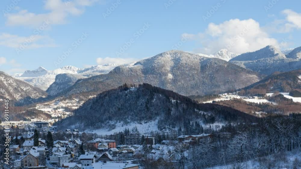 4K Timelapse with mountains at Bad Ischl, austria 4K Timelapse with mountains at Bad Ischl, austria
