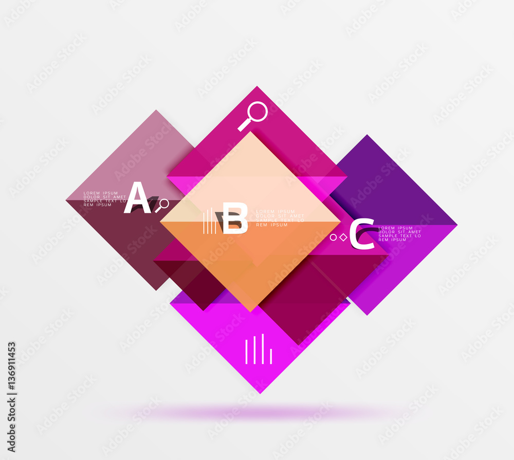 Geometric square and triangle template Geometric square and triangle template