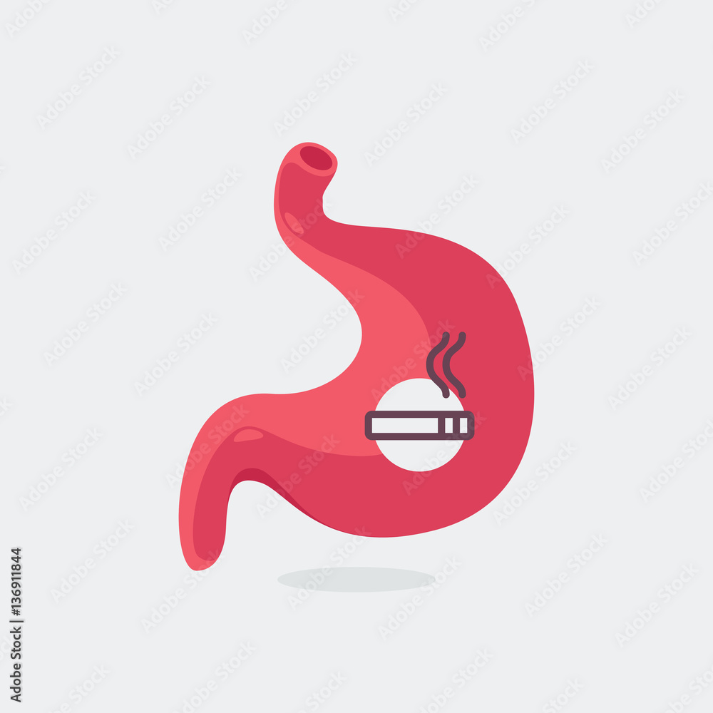 Fototapeta premium Stomach character