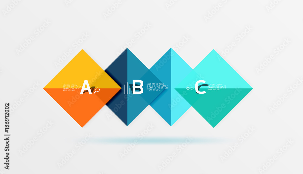 Glossy squares with text, abstract geometric design concept Glossy squares with text, abstract geometric design concept