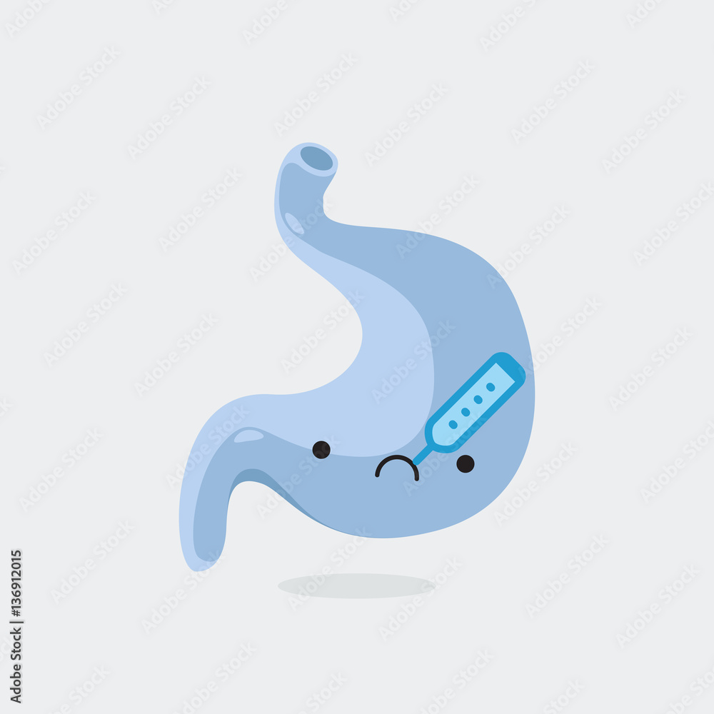Stomach character Stomach character